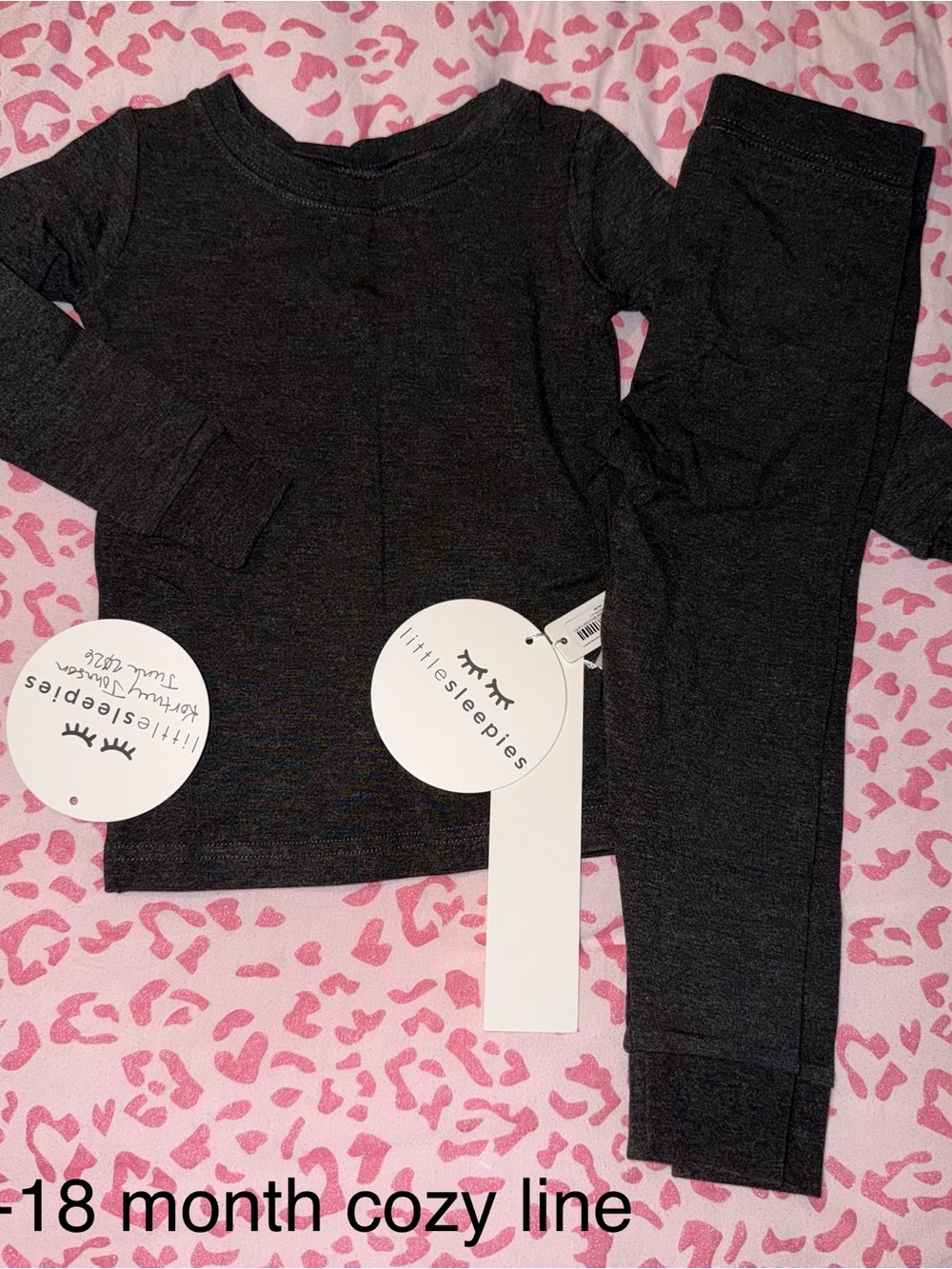 Little Sleepies Cozy Lined ls/p set